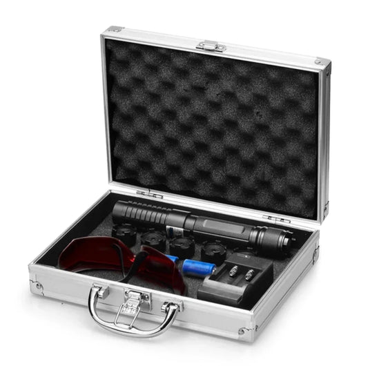 Blue burning laser pointer