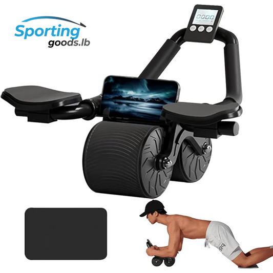 Ab roller with elbow support for core and abdominal training