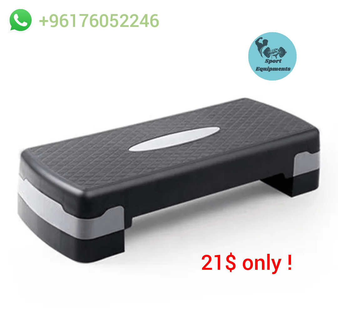 Aerobic stepper with adjustable height for cardio exercises