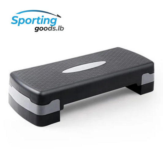 Aerobic stepper with adjustable height for cardio exercises