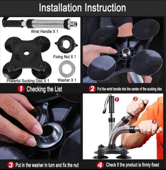 Arm wrestling trainer for forearm strengthening