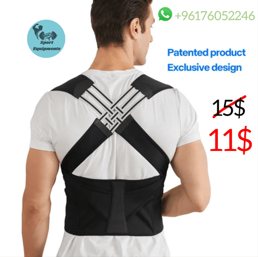 Back posture corrector brace for improved posture support