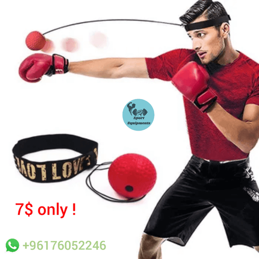Boxing reflex ball with headband for reaction and speed training