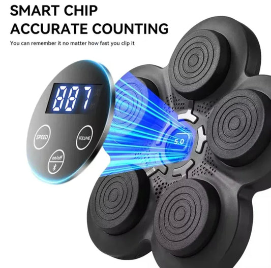 Smart boxing machine with lights for reflex and speed training