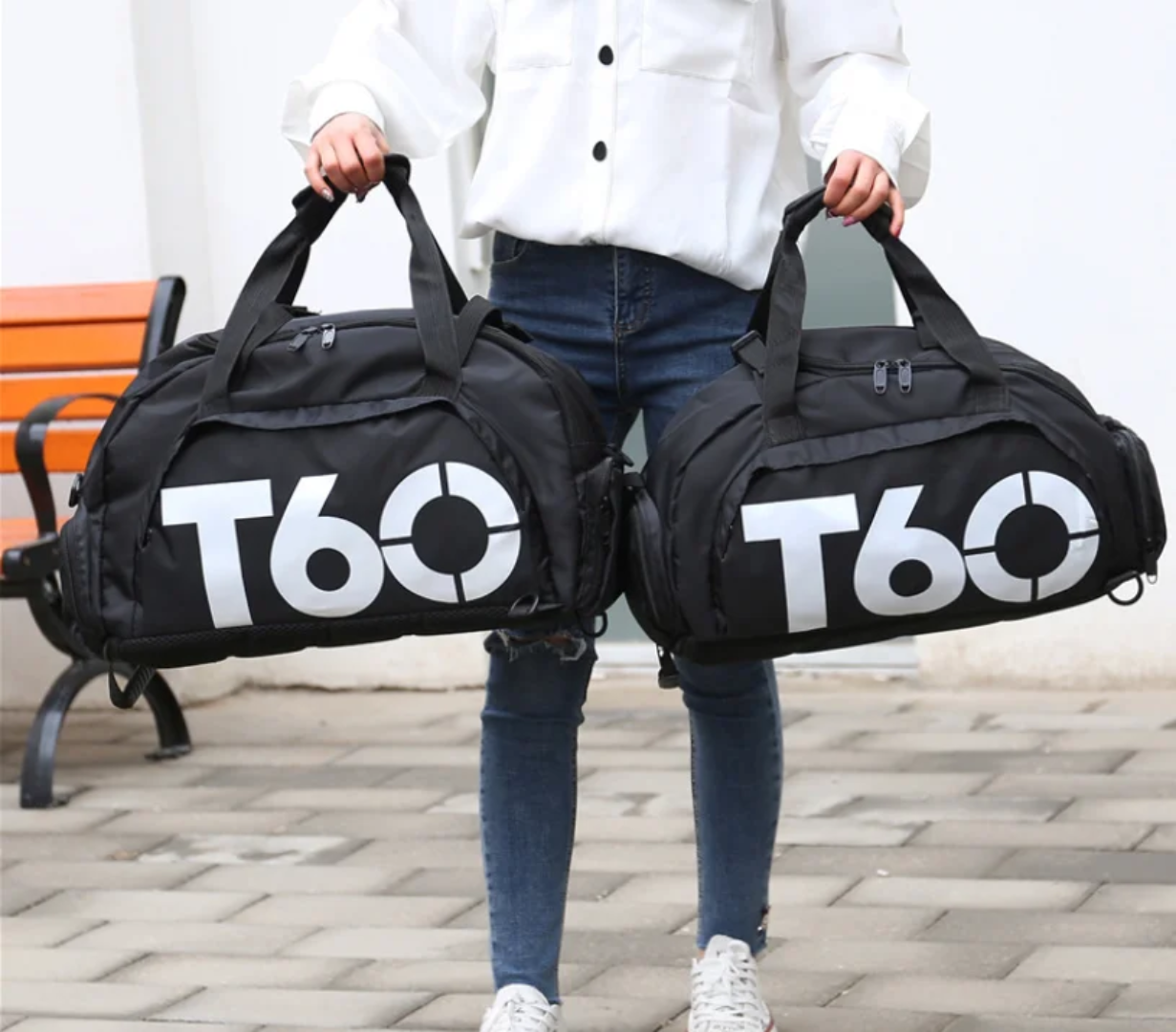 Sports bag for gym or outdoor use