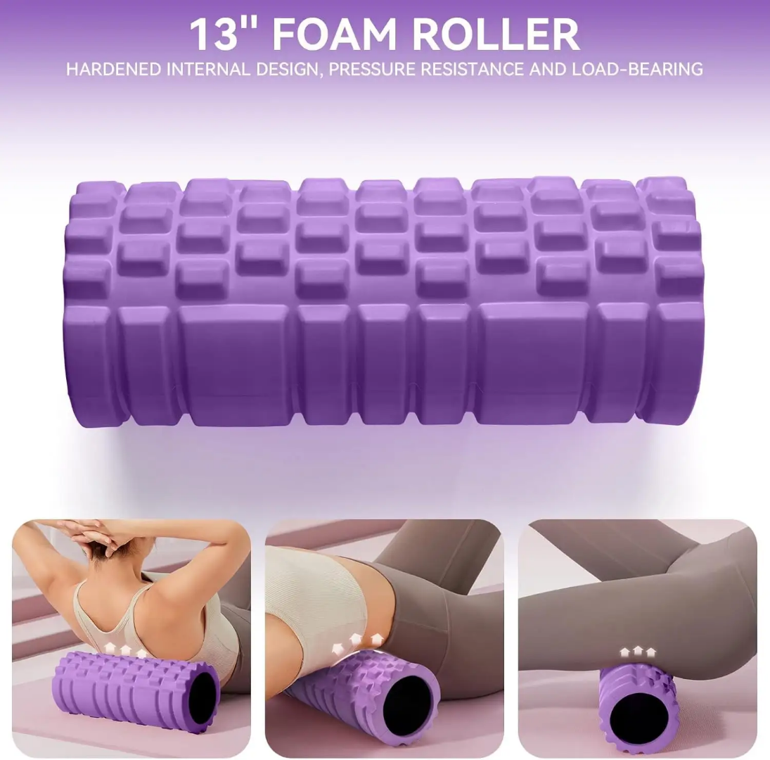 Foam roller for deep tissue massage and fitness recovery