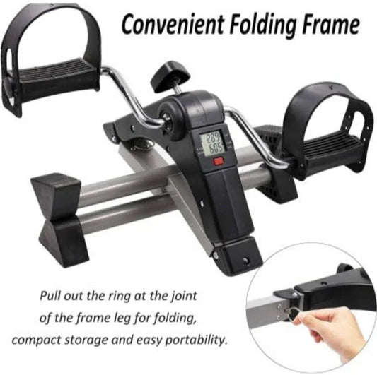 Foldable under desk pedal exerciser , perfect for elderly