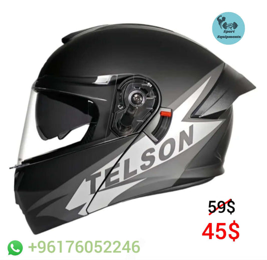 Certified full face motorcycle helmet for safety