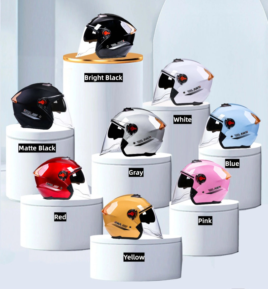Motorcycle helmet for protection , with double visor