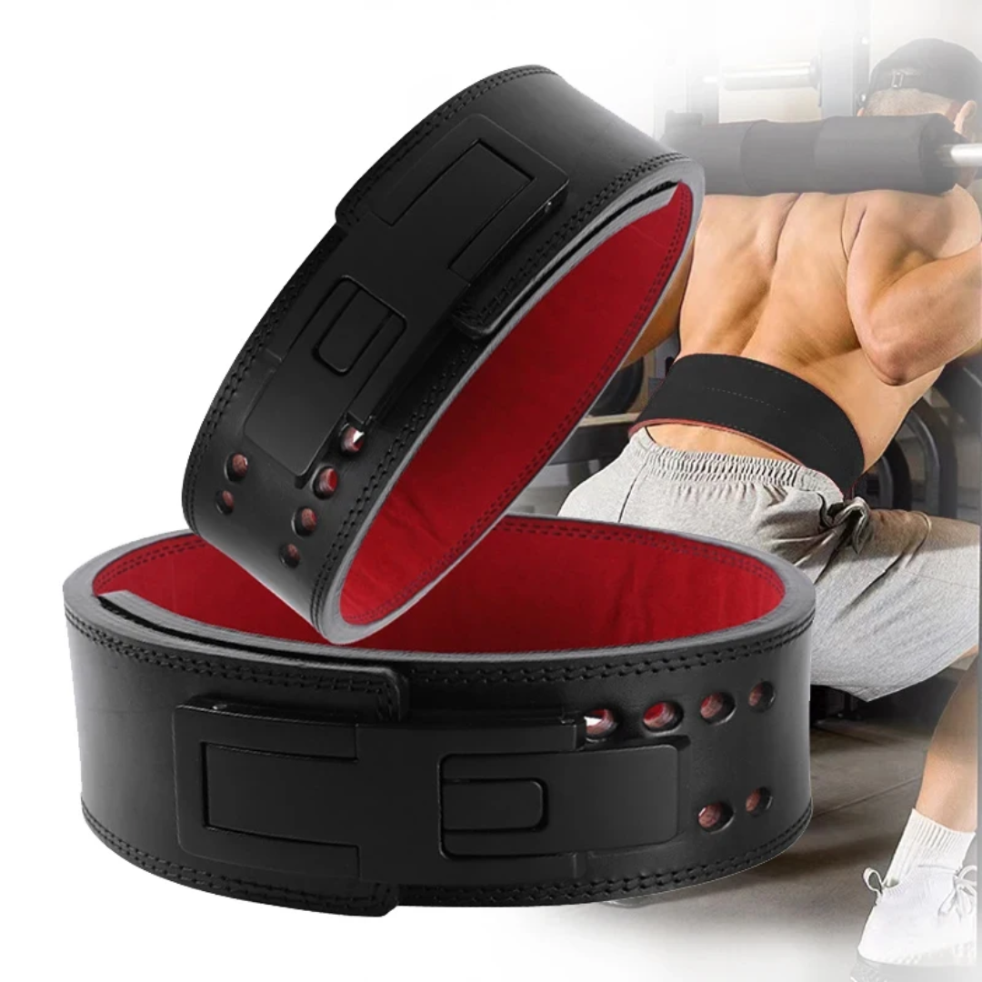 Weight lifting belt for gym training and lower back support