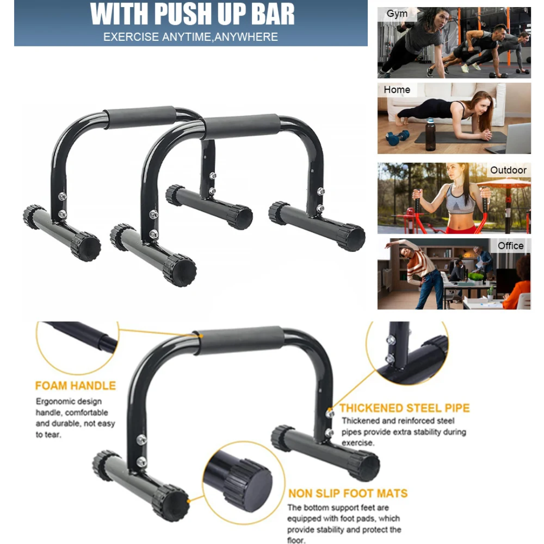 Low parallettes bars for strength and balance training