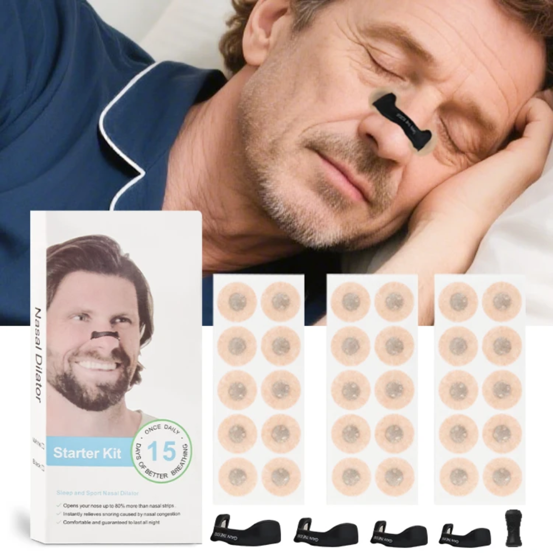 Magnetic nasal strips for improved breathing and airflow support