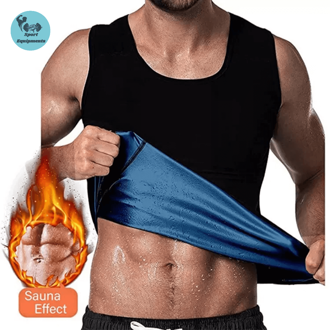 Men’s sauna shirt for workout and sweat training with sauna effect