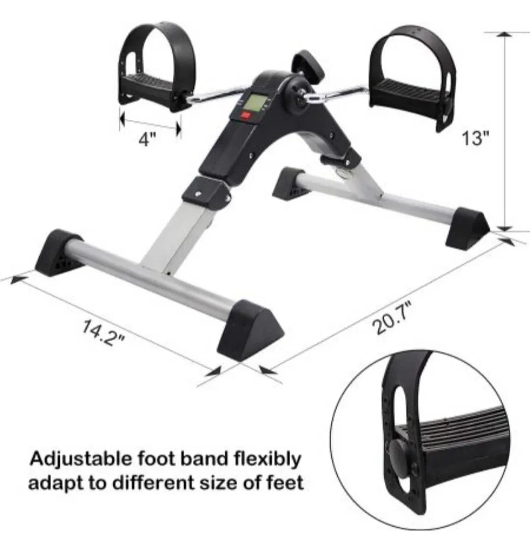 Under desk pedal exerciser for leg and arm workouts