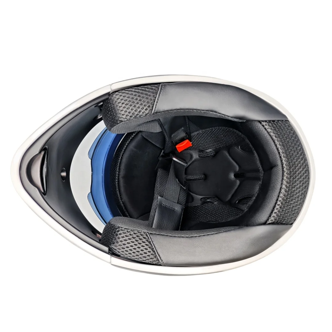 Close-up of a helmet interior 