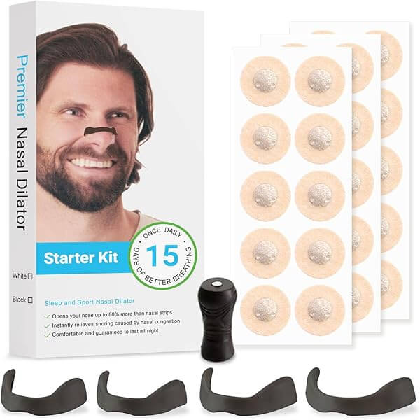 Nasal strips kit for breathing improvement