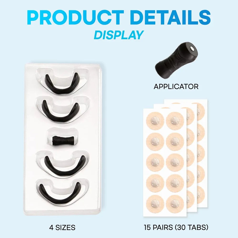 Magnetic nose strips for breathing support during sleep and sports