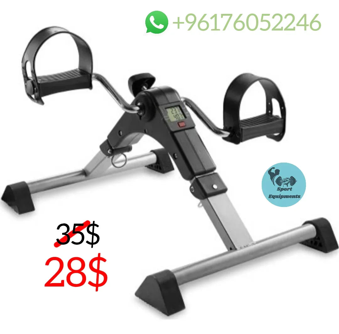 Under desk mini bike pedal trainer