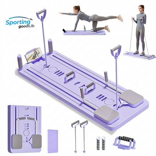 Pilates reformer board for home workout and full body training