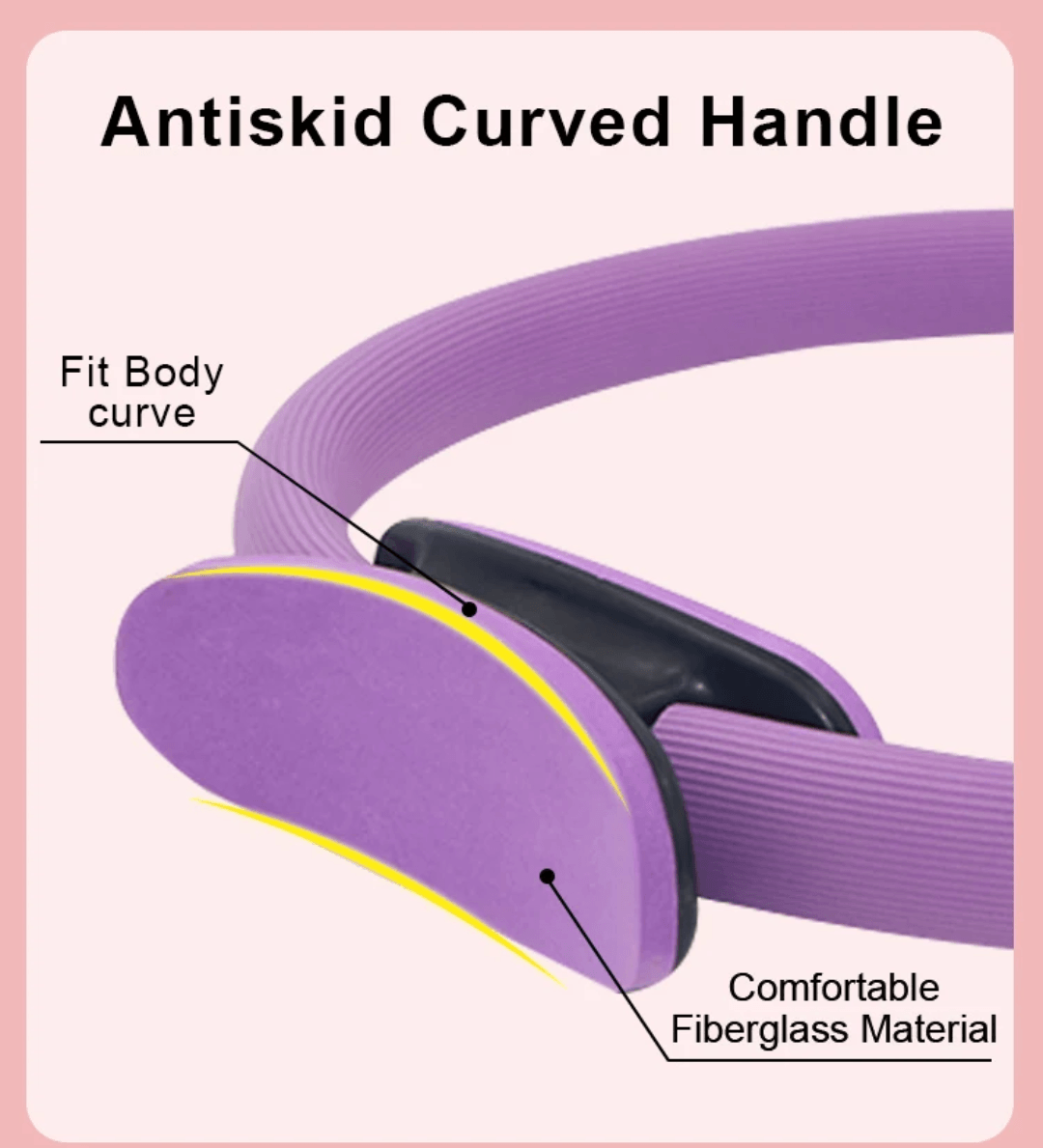 Pilates ring for toning and core strengthening