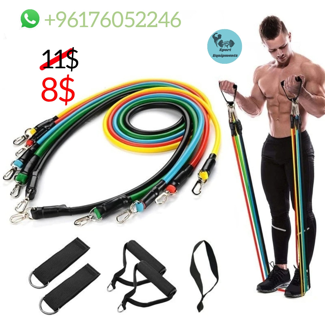 11pcs set Resistance bands