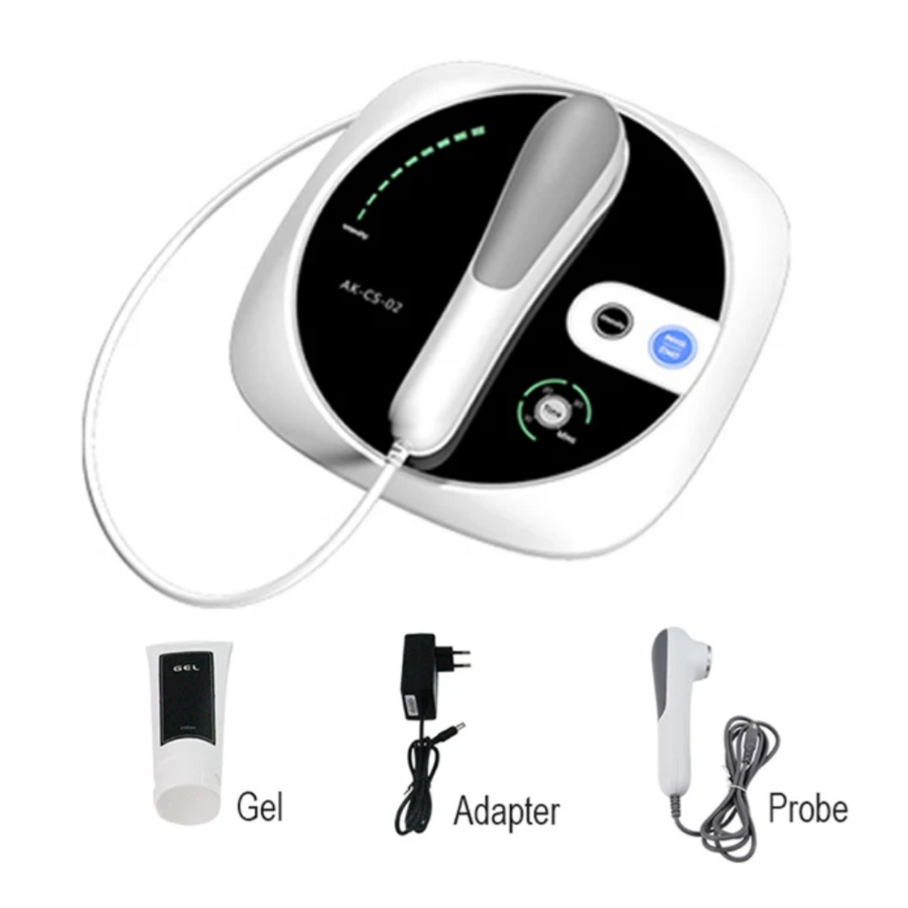 Physiotherapy ultrasound machine for clinic and home use
