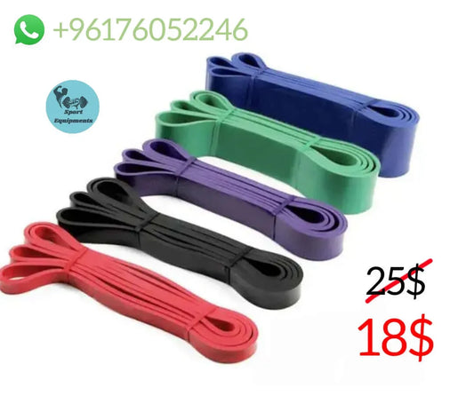 Resistance bands set for pull up assistance and workout