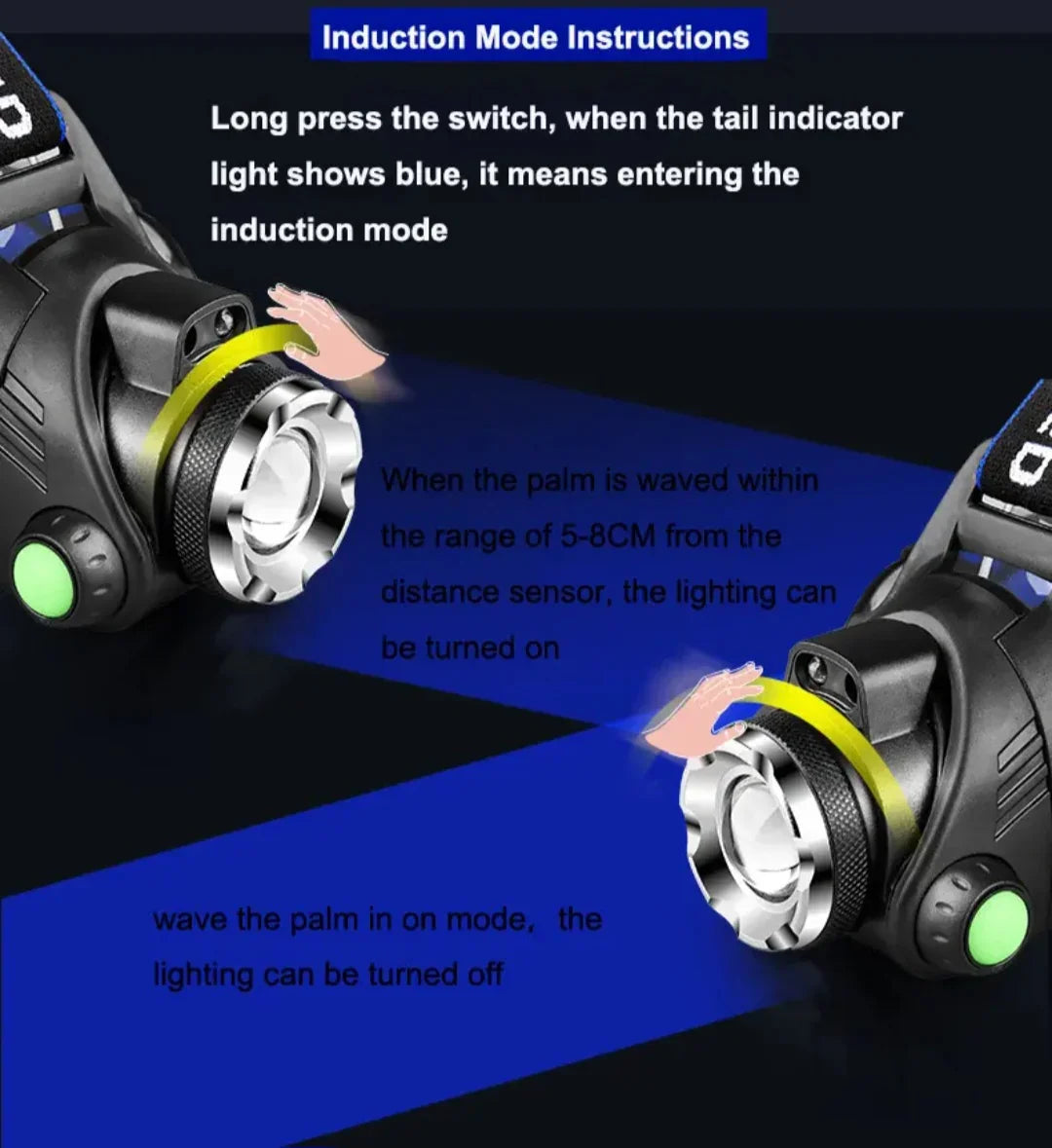 Headlight with sensor
