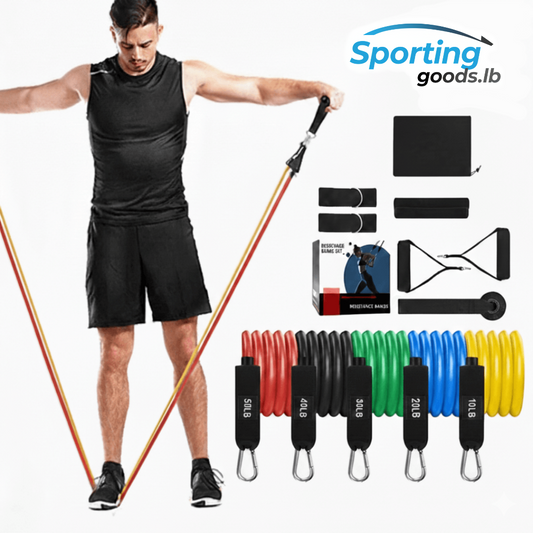 11pcs set resistance bands for home training