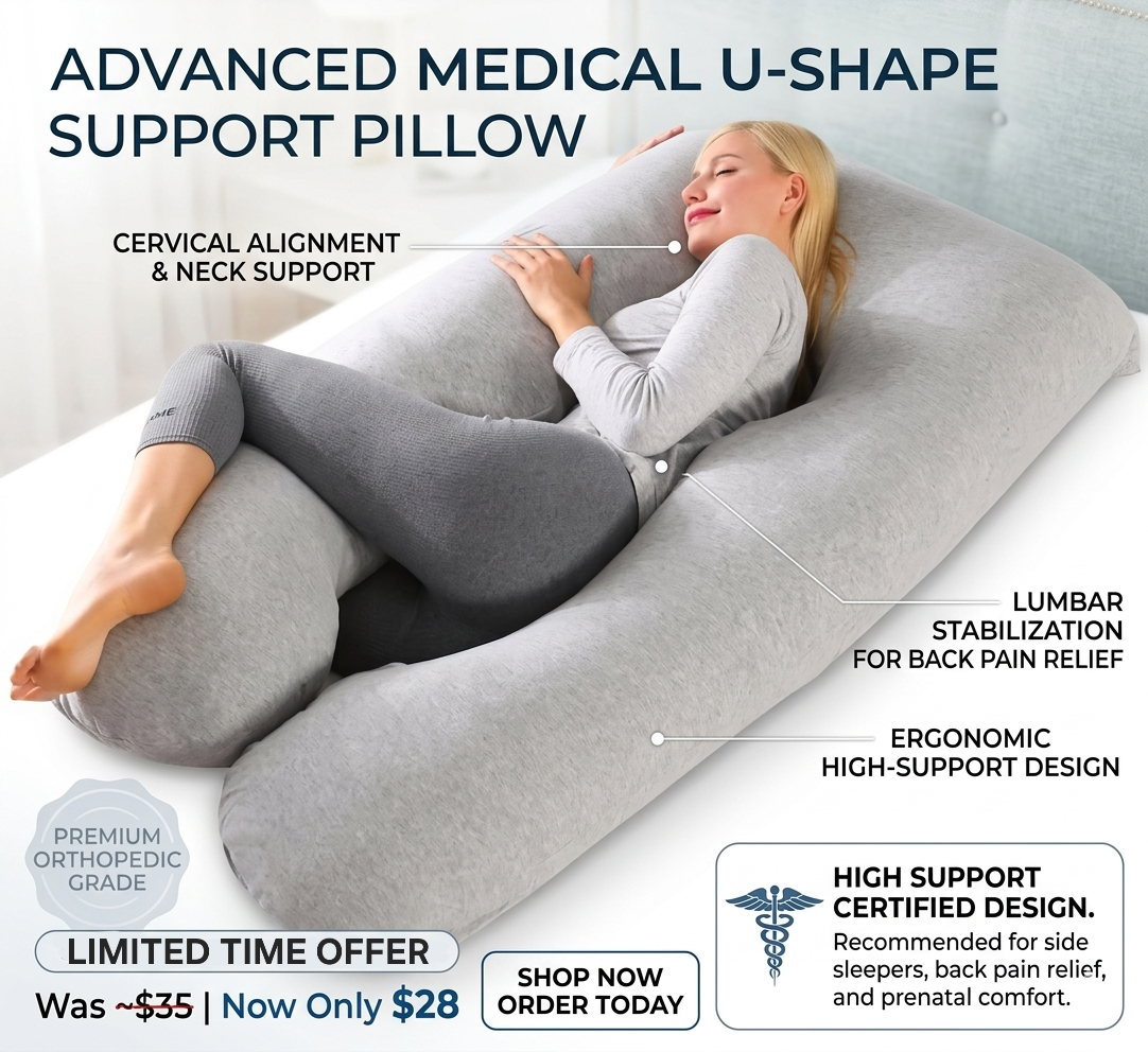 Large U shape maternity pillow for pregnancy