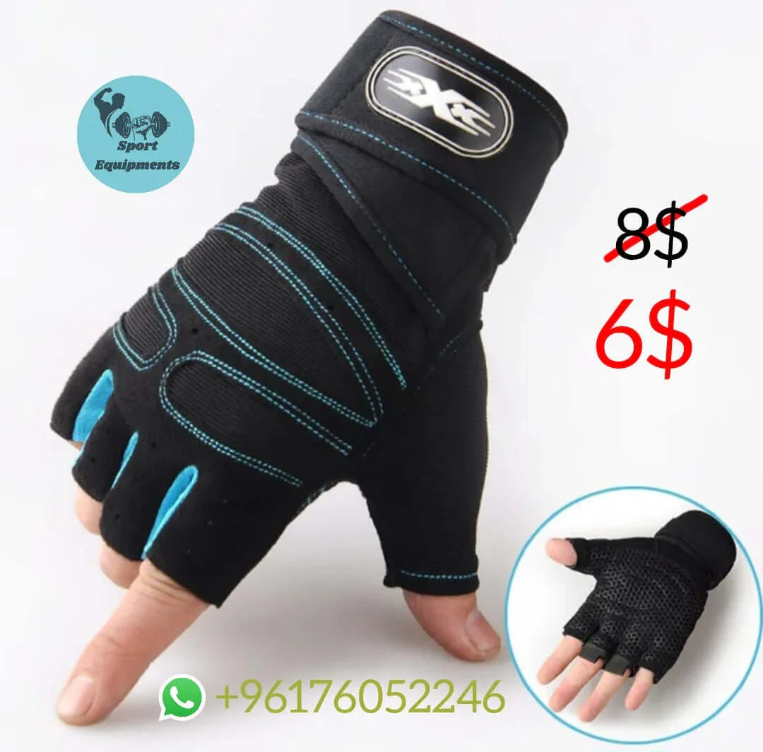 Workout gloves for wrist support and hand protection