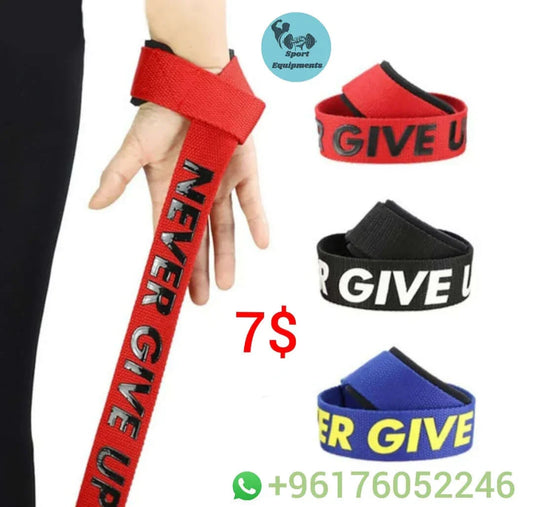 Weight lifting straps for grip support during gym training