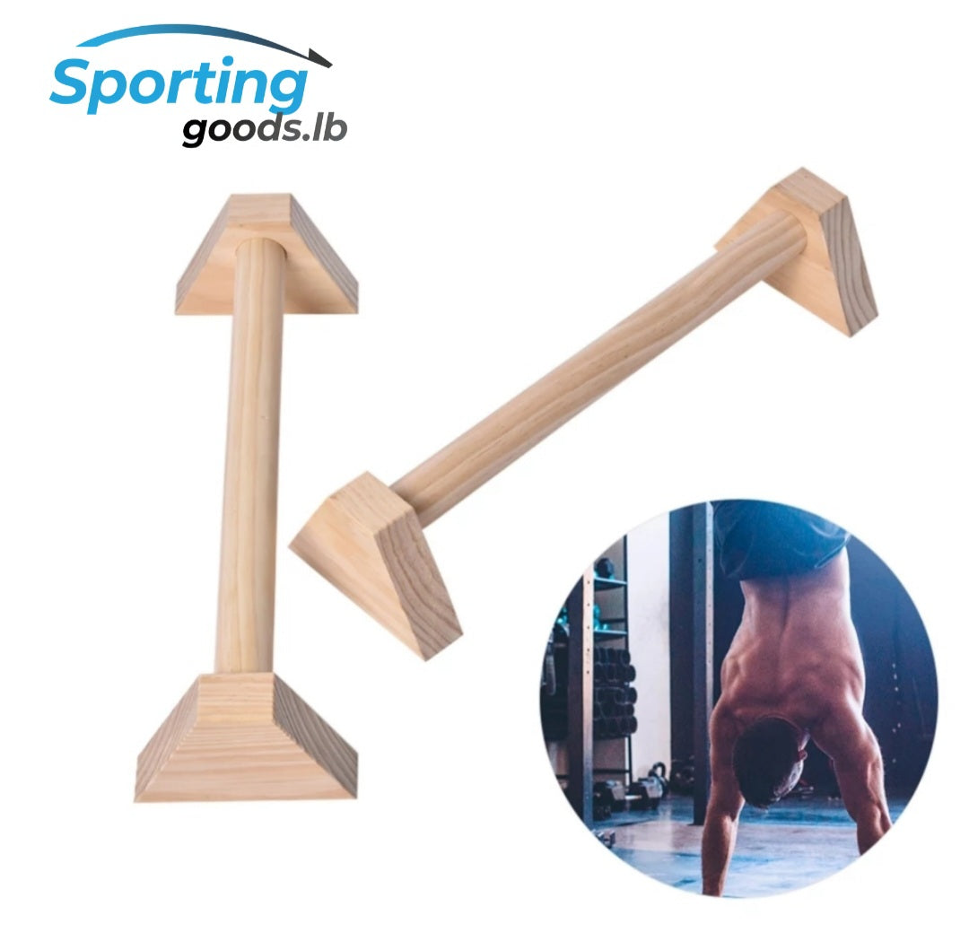 Wooden parallettes 50cm for calisthenics and push up training