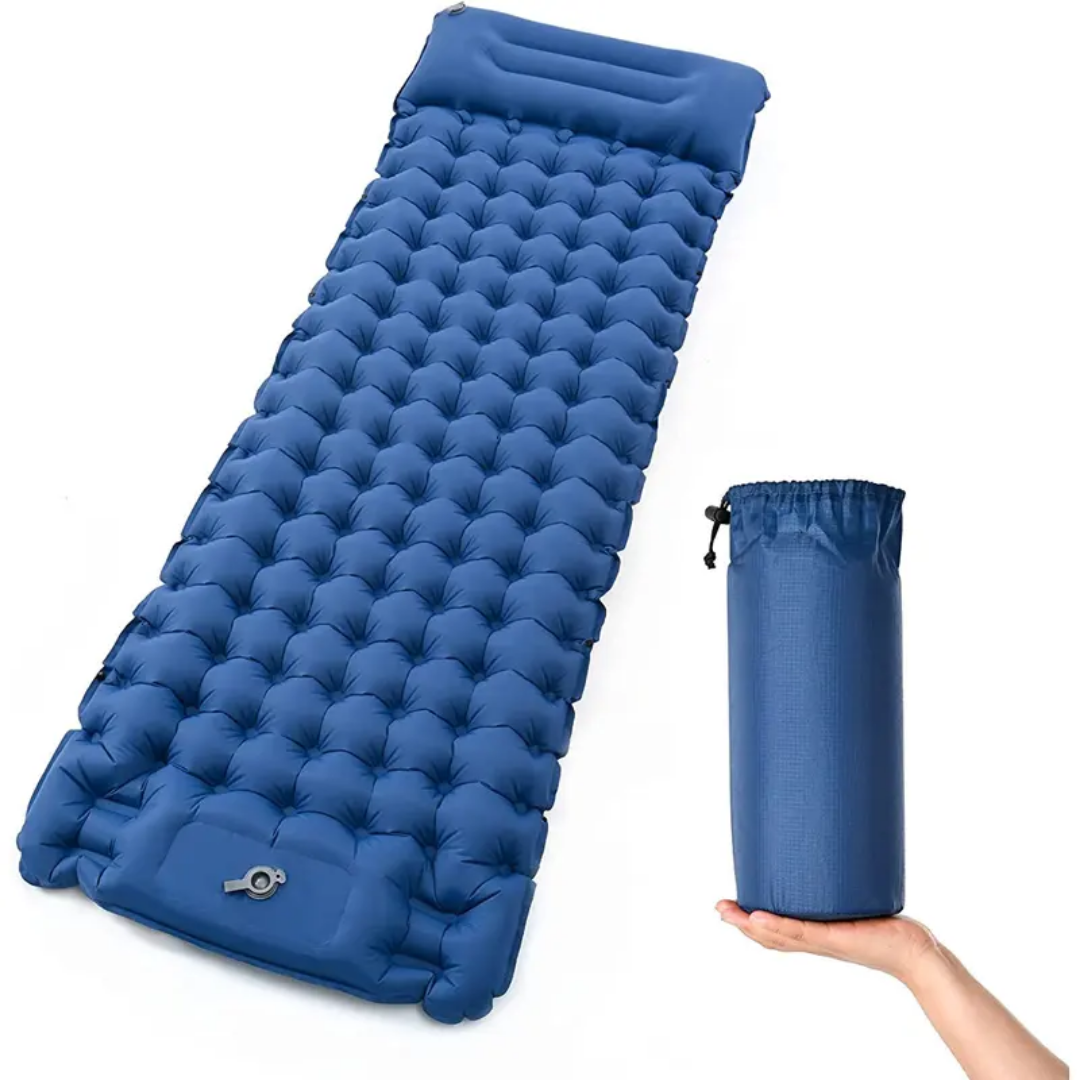 Built-in air pump inflatable mattress