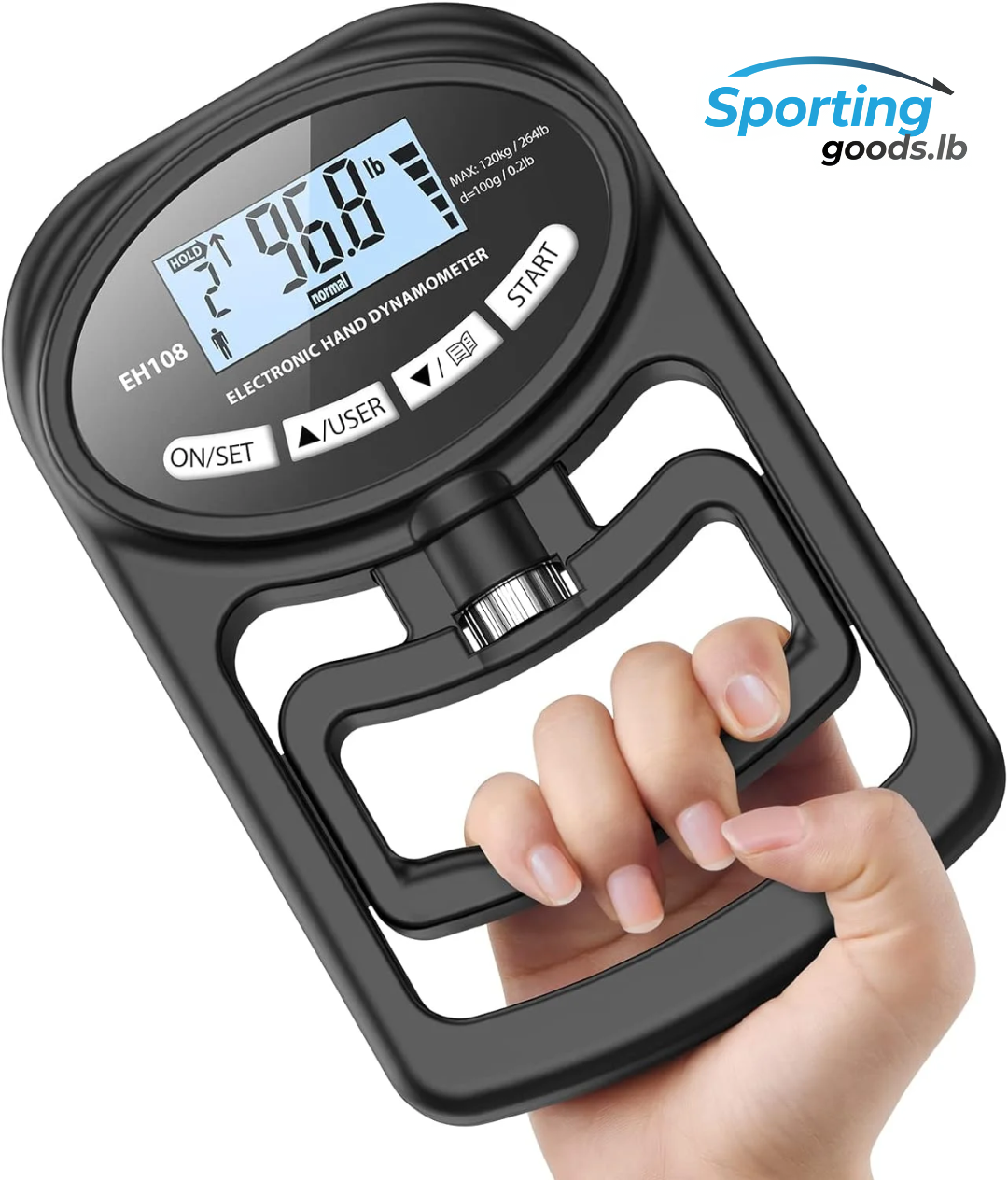 Electronic hand grip dynamometer