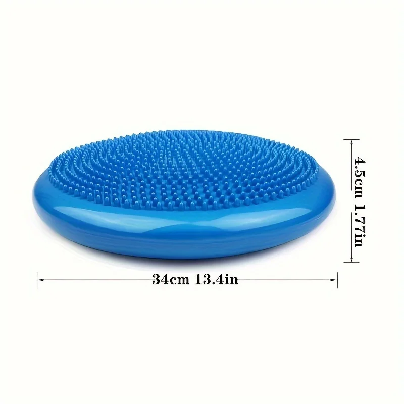 Inflatable balance disc with air pump