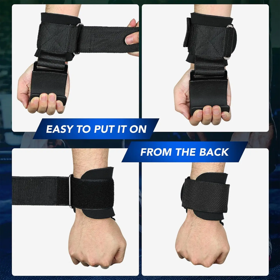 Weight lifting hook straps