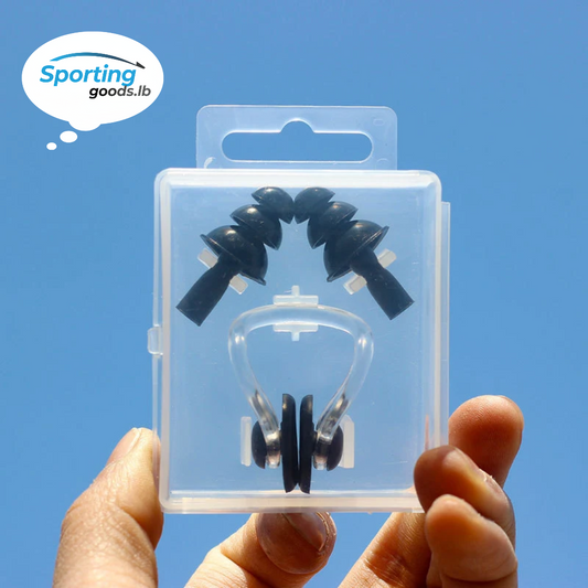 Swimming ear plugs and nose clip