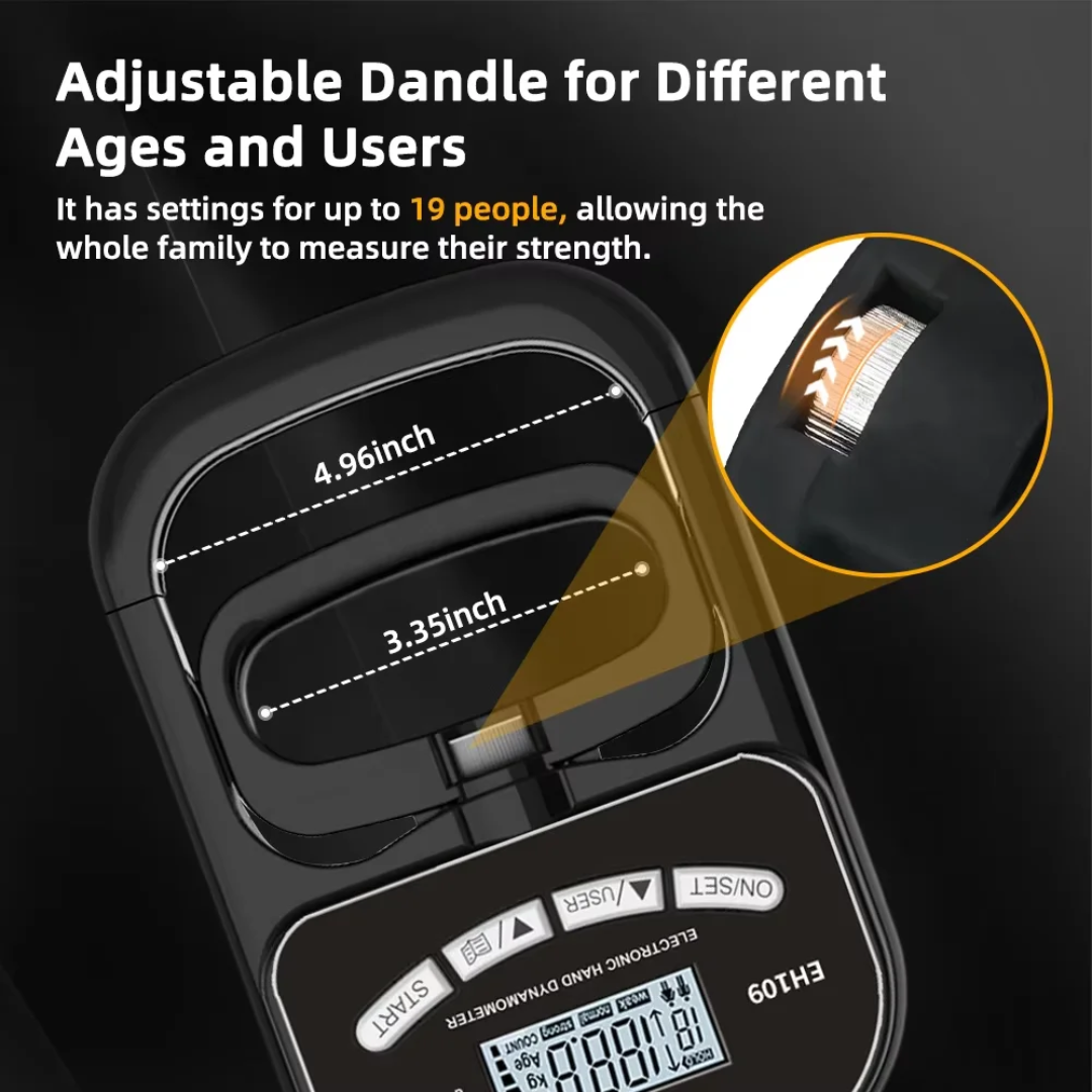 Electronic hand grip dynamometer