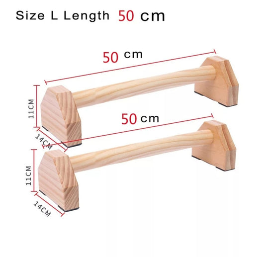 50cm Wooden Gymnastics Parallettes Bars